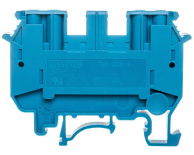Złączka szynowa 4-przewodowa 2,5mm2 niebieska UDK 4 BU 2775090 /50szt./
