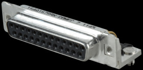 164A16789X D-SUB socket, 25-pin, angled, RM 9.4, turned