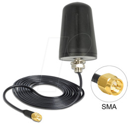 89533 LoRa Antenna 868 MHz SMA Plug 0 dBi omni, 3 m, roof mount