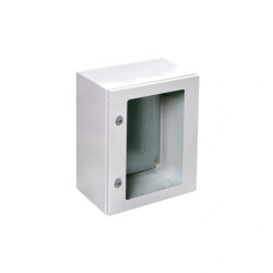Obudowa metalowa ARGENTA 600x600x250 IP66 drzwi z przeszkleniem z płytą GNT606025