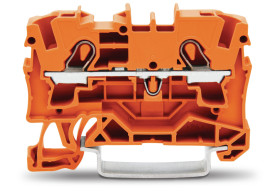 Złączka szynowa 2-przewodowa pomarańczowa 4mm2 2004-1202 TOPJOBS