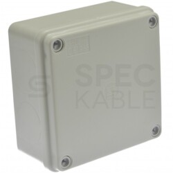Skrzynka hermetyczna IP65 Puszka instalacyjna 100x100x50mm bezhalogenowa LSOH szara S-BOX 116