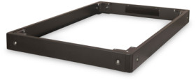 Base, sheet steel, (L x W x H) 1200 x 800 x 100 mm, black, for Unique &amp; Dynamic Basic network cabinets, DN-19 PLINTH-8/12-NB