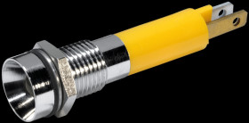 19090352 LED signal light, 5 mm, yellow, 24 V, indoor recessed, Ø8 mm, 11