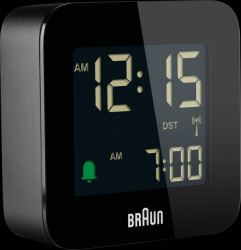 BC08B-DCF Digital radio travel alarm clock black