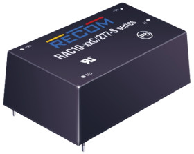 Zasilacz impulsowy nap. wyjściowe: 15V dc 10W 670mA 1 wyjście nap. wejściowe: 80 → 305V ac Do montażu na płytce