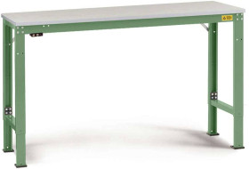 Manuflex LU7043.6011 ESD Uniwersalny stół roboczy ESD ze specjalną płytą podstawy z kauczuku, szer. X gł. X wys. = 1500