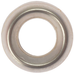 ForgeFix 200SCW10N Screw Cup Washers Solid Brass Nickel Plated No.10 Bag 200