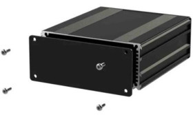 Obudowa urządzeń elektronicznych, Aluminium, Czarny, 80 x 108.5 x 45mm, RS PRO