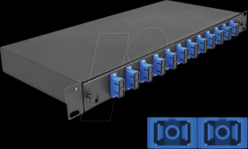 67006 19" FO splice box, 12x SC duplex OS2, 1RU