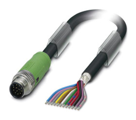 Przewód czujnik-siłownik ze złączem Złącze M12 liczba rdzeni 12 długość 1.5m Rodzaj A Męskie