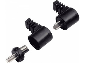 Wtyk głośnikowy kątowy na kabel skręcany