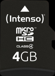 3403450 MicroSDHC card, 4 GB, Intenso