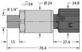 Turck Przetworniki ciśnienia 1 szt. PT600R-2110-I2-KO28A2