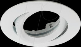 4120 Recessed ceiling ring, round, swivelling, white