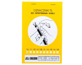 Oznacznik do opisywania ręcznego TS 0 biały E04ZP-02010100100 /910szt./