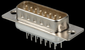 D-SUB plug,15-pin, PCB design