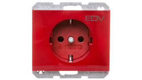 K.1/K.5 Gniazdo Schuko Z Nadrukiem Edv Czerwone 47157115