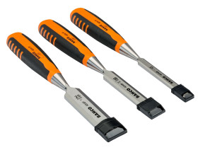 Zestaw dłutownicy 3 Piece 12 mm, 18 mm, 25 mm Stal nierdzewna Drewno Bahco