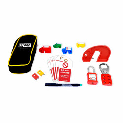 Blokada RS PRO Czarny/niebieski/czerwony/biały/żółty zamki: 6