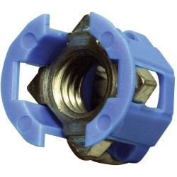 PB Fastener 382-2005 Cage Lok Nut Blue Dia12.3mm H12.8mm Tool-Free Install