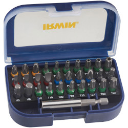 Irwin IW6062526 Colour Coded Screwdriver Bit Set, 31 Piece