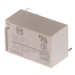 Przekaźnik mocy 24V dc SPST Panasonic 10A Szyna DIN 2.9 kΩ Otwór przelotowy