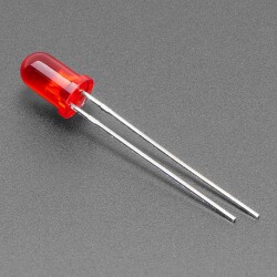 Diffused Red 5mm LED (25 pack)