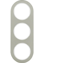 BERKER R.classic Ramka 3 potrójna stal szlachetna/biały 10132014 HAGER