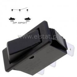 Przeł. kołys.czarny 230V 16A ON-ON ( wąski ) 3p