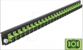 43356 19" Splice Box Front Panel, 24 port, SC Simplex, limegreen