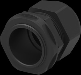 Cable gland, PG29, Clamping range 18 to 25.2 mm, IP68, black, 1SNG626177R0000