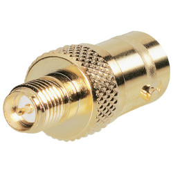 BKL 0419121 SMA Adaptor SMA Reverse Female to BNC Socket Gold Plated