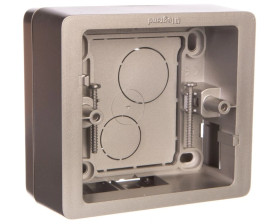 CELIANE puszka natynkowa pojedyncza tytanowa 080244