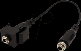 917.157 Keystone module, mini jack 3.5 mm, black