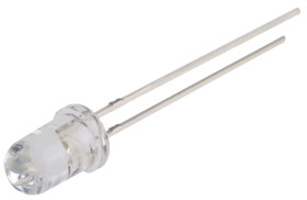 Dioda UV LED, 2-pinowa, Przewlekany, dł. fali: 390nm, kąt: 15°