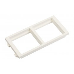 Simon Connect Ramka CIMA podwójna 2xK45 pozioma czysta biel S66/9