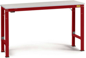 Manuflex LU7013.3003 ESD Uniwersalny stół roboczy ESD ze specjalną płytą podstawy z kauczuku, szer. X gł. X wys. = 1000