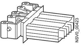 Siemens BVP:261996 Dystrybutor aluminium szary błyszczący 400 A 690 V 1 szt.