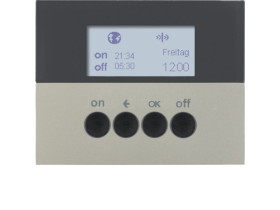 BERKER K.5 KNX RF quicklink Wyłącznik czasowy stal szl lak 85745273 HAGER