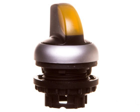 Napęd przełącznika 2 położeniowy żółty z podświetleniem bez samopowrotu M22-WLKV-Y 284396