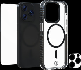 IZ-0142 Impact Zero protective cover, iPhone 15 Pro, 3in1 set, transpare