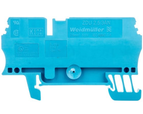 Złączka szynowa 3-przewodowa 2,5mm2 niebieska Ex ZDU 2.5/3AN BL 1608550000