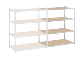 Moduł przedłużający, kolor Galwanizowany, 4-poziomowy, materiał: Galvanised Steel, 1760mm x 1000mm, 800mm, Manorga