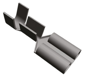 Konektor płaski Żeński 6.35 x 0.81mm długość 19mm Izolacja: Nieizolowane Cyna