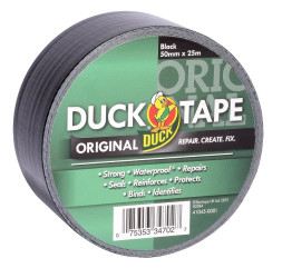 Taśma uszczelniająca do rur Czarny szerokość: 50mm DUCK TAPE Taśma ogólnego przeznaczenia Duck Tape