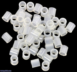 Pololu Nylon Spacer: 4mm Length, 4mm OD, 2.7mm ID (50-Pack)