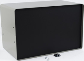 Steel/aluminum enclosure, (L x W x H) 356 x 203 x 229 mm, gray (RAL 7032), IP32, 1401N