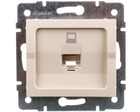 LOGI Gniazdo komputerowe pojedyncze (RJ45Cat 5e Jack) Kremowy 25167