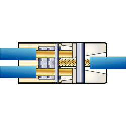 HellermannTyton 148-90023 HECL-2/1-PA66-WH lamp Terminal 3 pins white